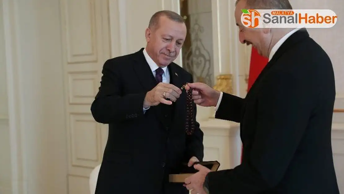 Cumhurbaşkanı Erdoğan, Azerbaycan Cumhurbaşkanı Aliyev ile görüştü