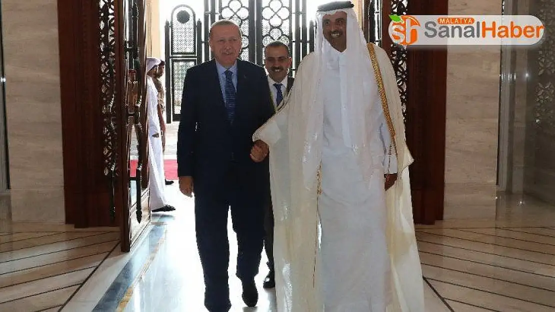 Cumhurbaşkanı Erdoğan, Katar Emiri Al Sani ile görüştü