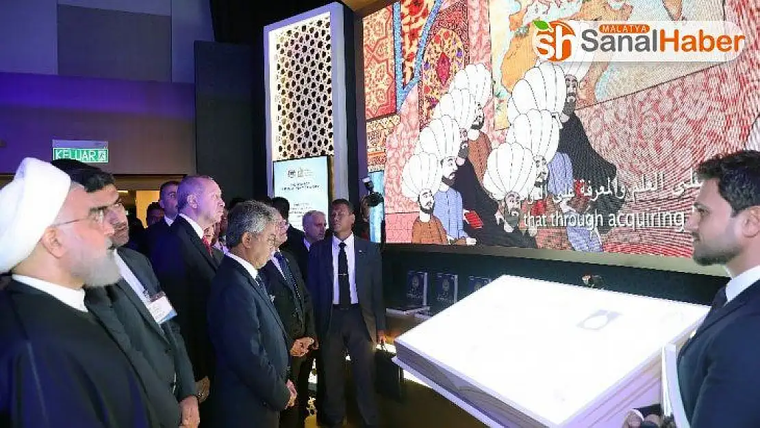 Cumhurbaşkanı Erdoğan, Malezya Kralı tarafından verilen resmi öğle yemeğine katıldı