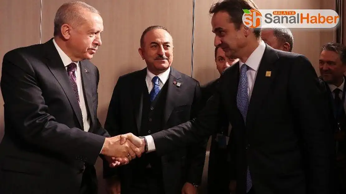 Cumhurbaşkanı Erdoğan, Yunanistan Başbakanı Miçotakis ile görüştü