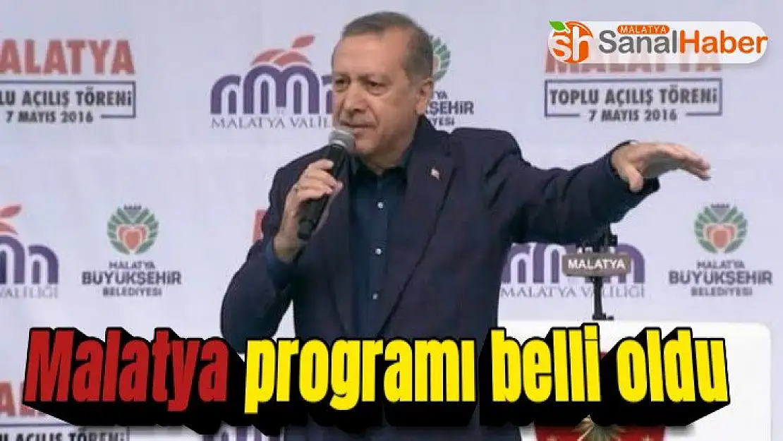 Cumhurbaşkanı Erdoğan´ın Malatya Programı belli oldu