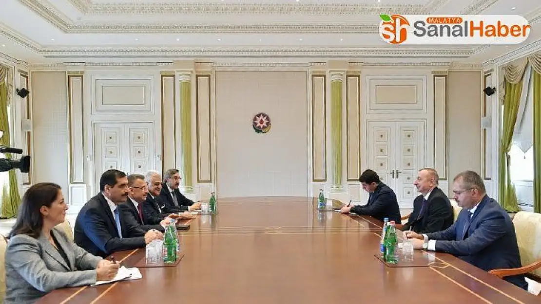 Cumhurbaşkanı Yardımcısı Oktay, Azerbaycan Cumhurbaşkanı Aliyev'le görüştü
