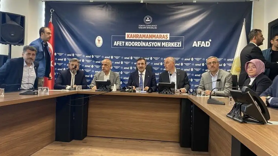 'Cumhurbaşkanı Yardımcısı Yılmaz: ''Asrın felaketine asrın dayanışması ile cevap vereceğiz'''