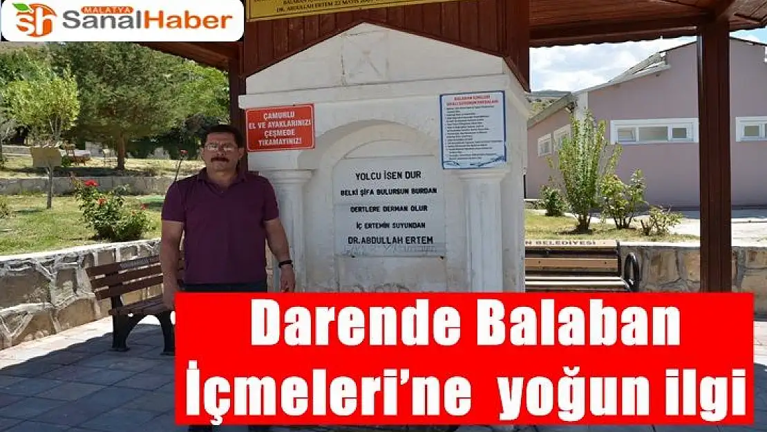 Darende Balaban İçmeleri´ne yoğun ilgi