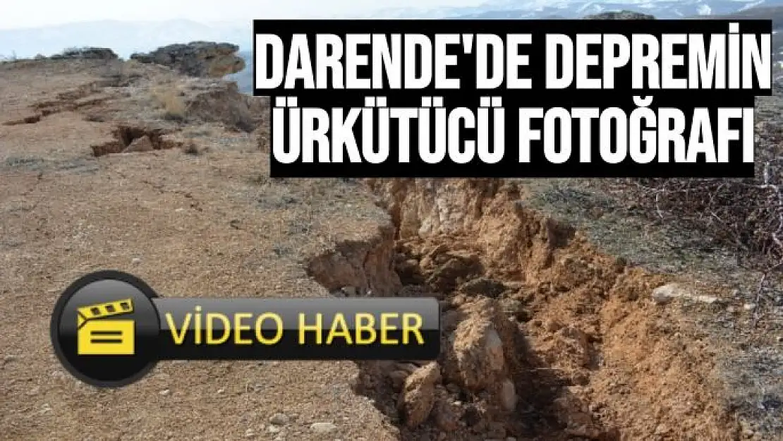 Darende´de depremin ürkütücü fotoğrafı