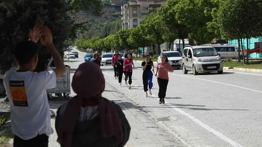 'Darende´de öğrenciler madalya için  ter döktü'