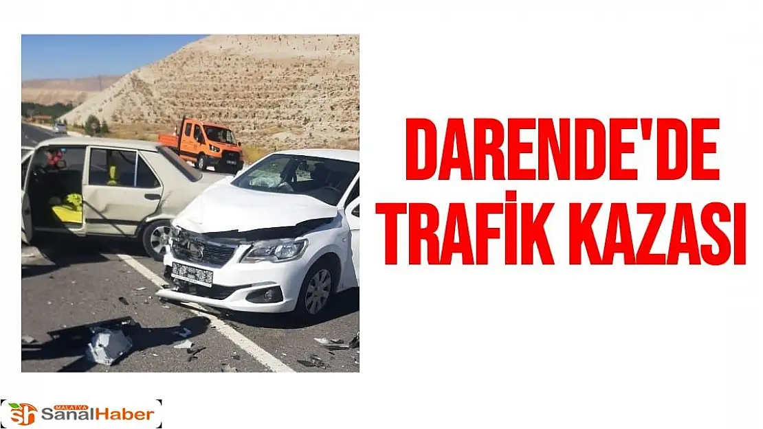 Darende´de trafik kazası 2 yaralı