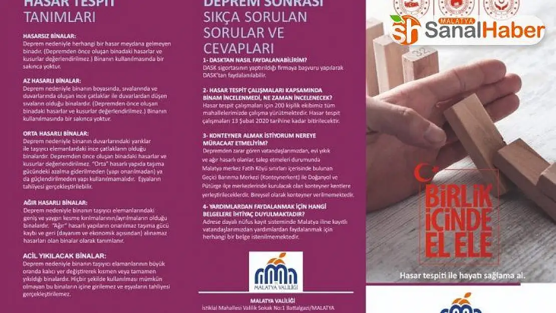 Deprem bilgilendirme broşürleri bastırıldı