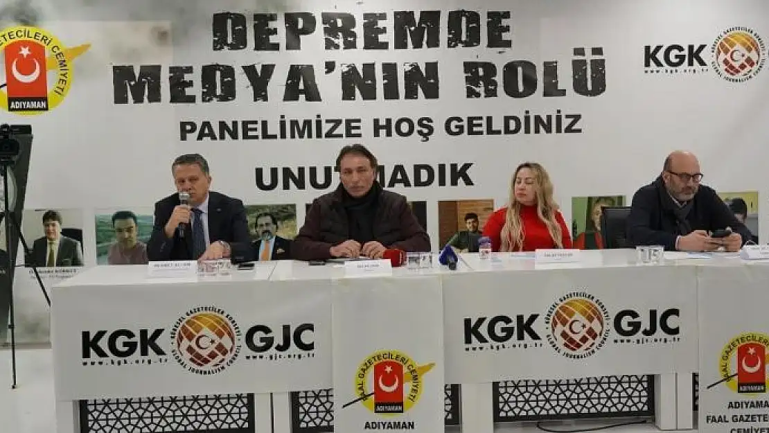 'Depremde medyanın rolü konuşuldu'