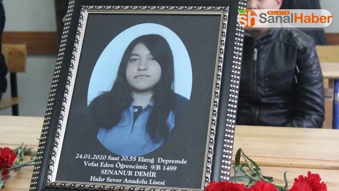 Depremde ölen Sena Nur'un masası boş kaldı