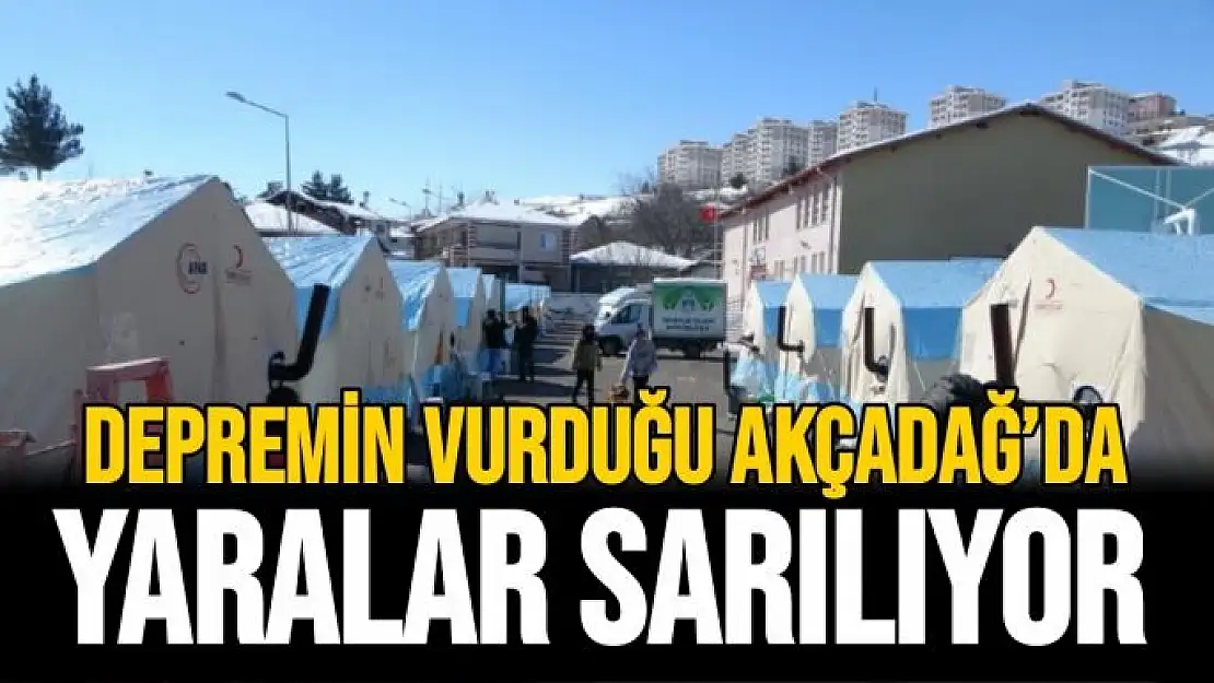 Depremin vurduğu Akçadağ´da yaralar sarılıyor