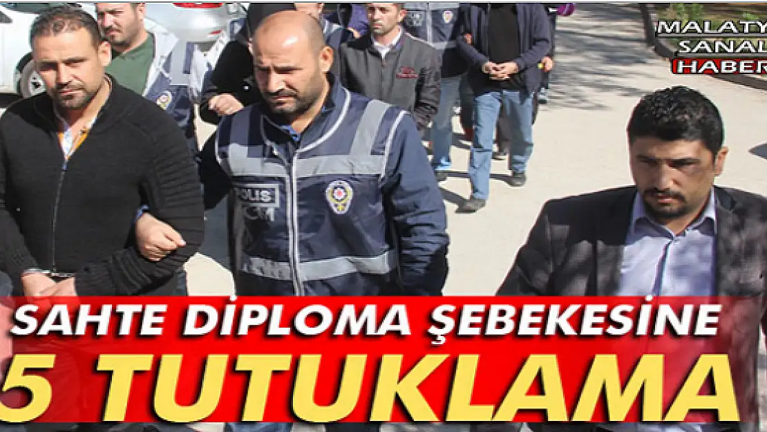 Sahte diploma şebekesi operasyonunda 5 tutuklama