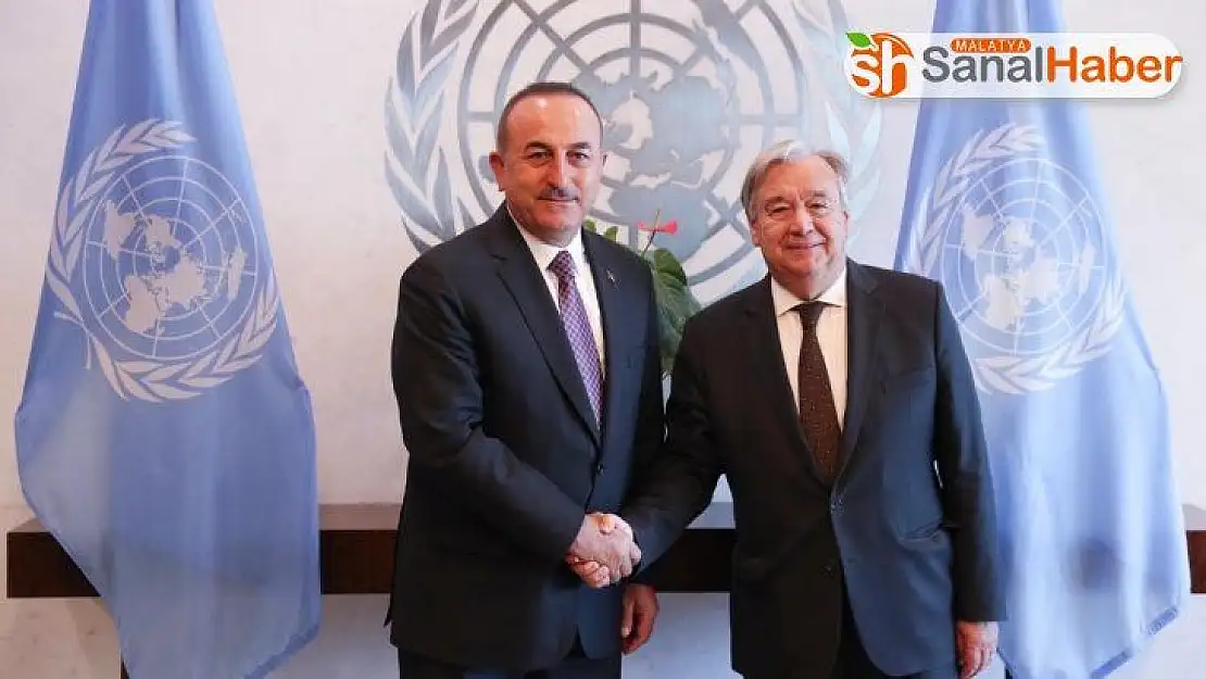 Dışişleri Bakanı Çavuşoğlu, BM Genel Sekreteri Guterres ile görüştü