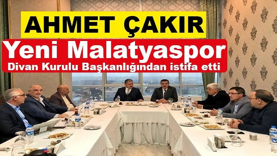 Divan Kurulu Başkanlığından istifa etti