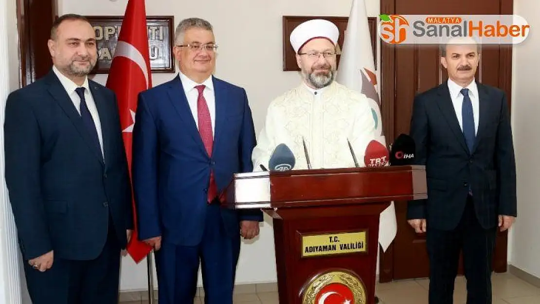 Diyanet İşleri Başkanı Prof. Dr. Ali Erbaş, Vali Aykut Pekmezle bir araya geldi