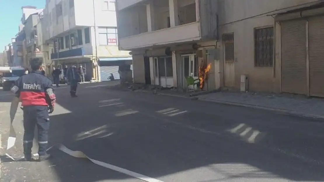 'Doğalgaz borusunda çıkan yangın korkuttu'