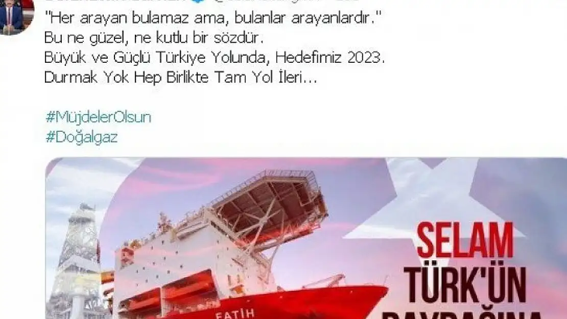 'Doğalgaz rezervinin keşfedilmesine başkanlardan sevinç'