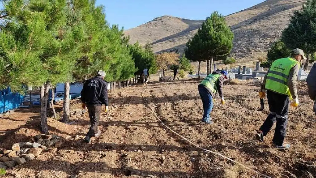 'Doğanşehir Belediyesi 39 mahallede mezarlık temizliği yapıyor'