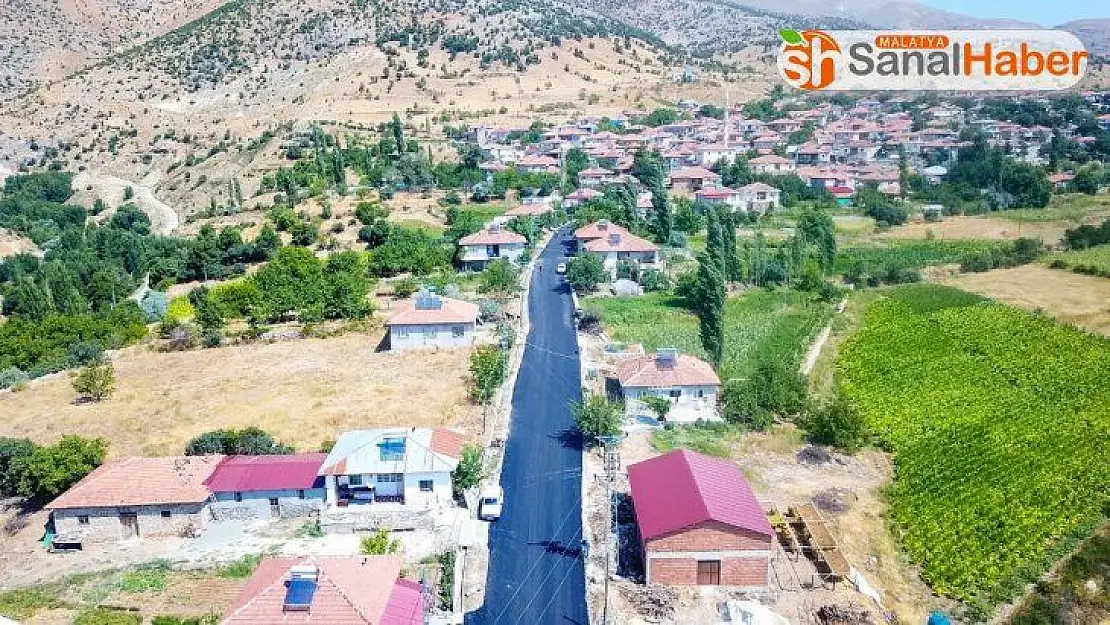 Doğanşehir'de asfalt çalışması