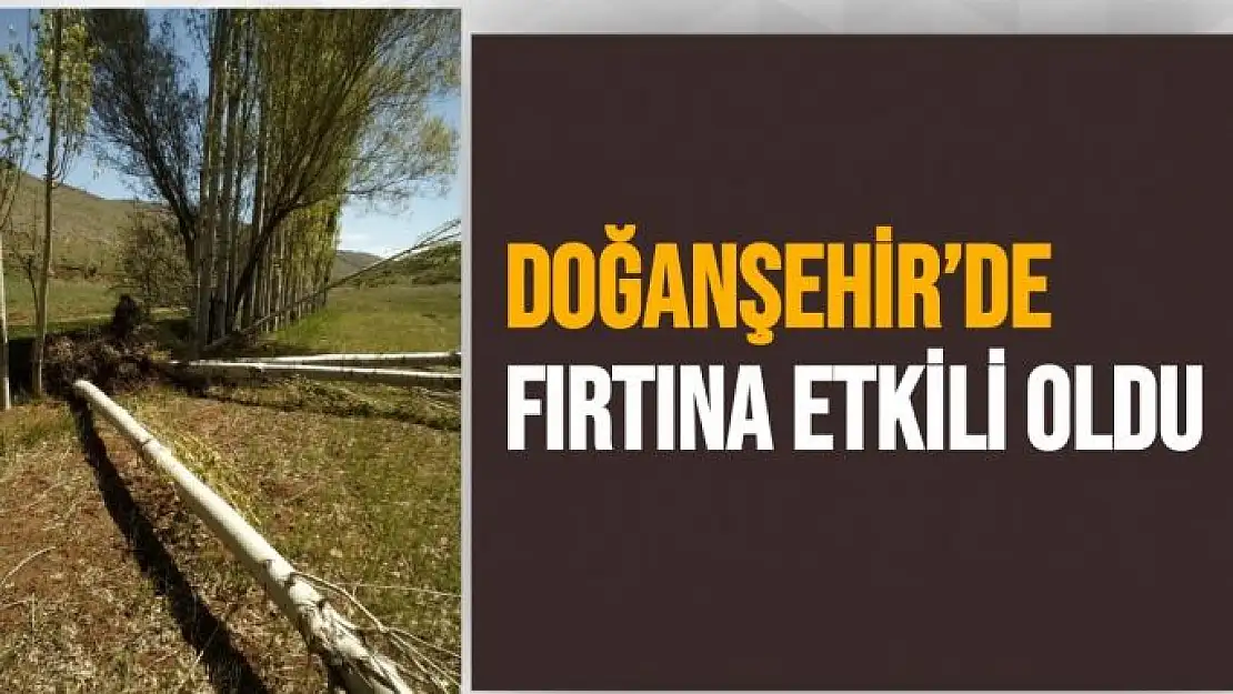 Doğanşehir´de fırtına etkili oldu