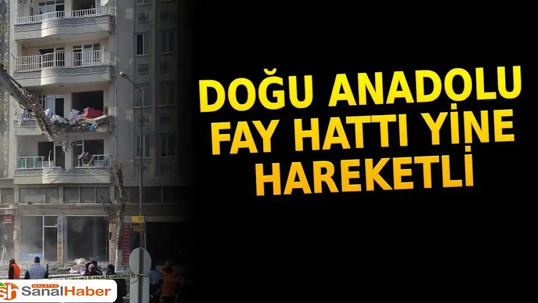 Doğu Anadolu fay hattı yine hareketli