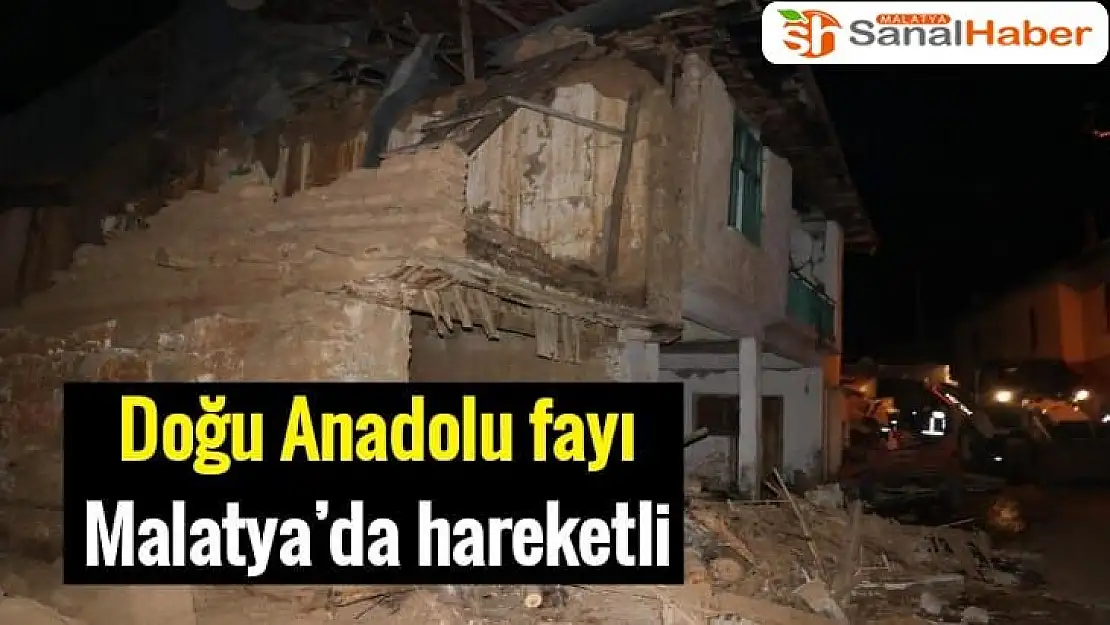 Doğu Anadolu fayı Malatya´da hareketli