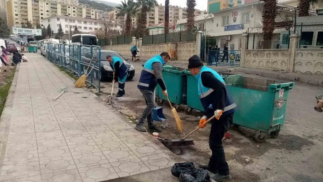 'Dulkadiroğlu´nda çevre ekiplerinin yoğun çalışması sürüyor'