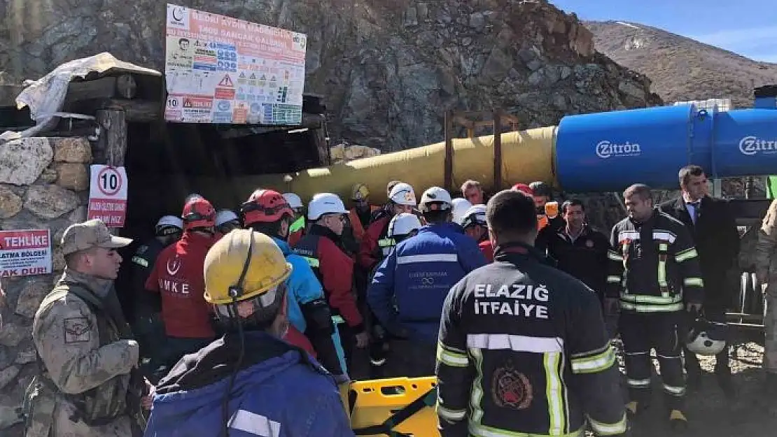 '(Düzeltme) Elazığda maden ocağında göçük: 3 işçi kurtarıldı, 1 işçi göçük altında'