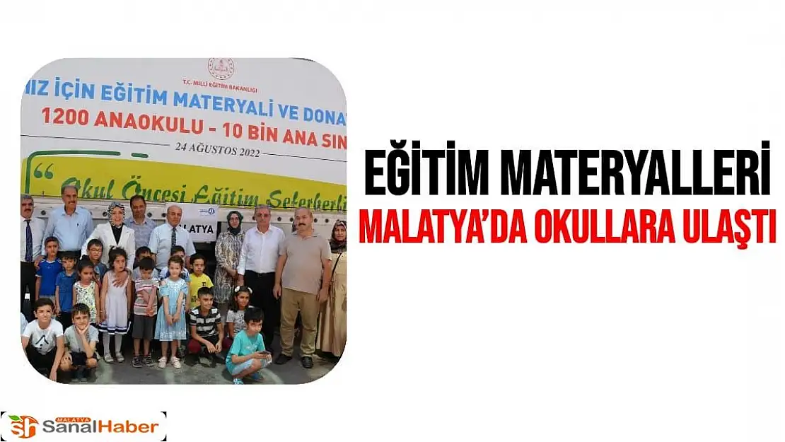 Eğitim materyalleri Malatya´da okullara ulaştı