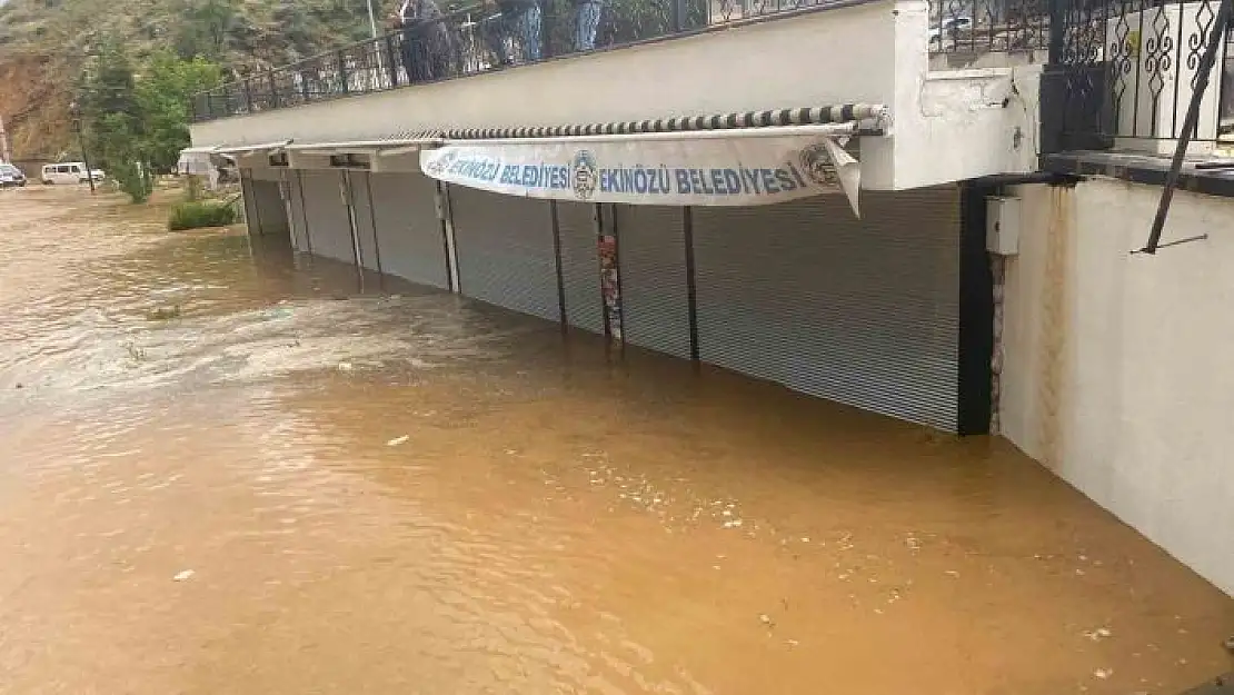 'Ekinözü´nde yağmur sele neden oldu'