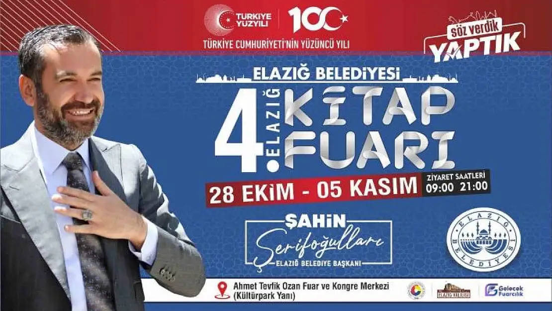 'Elazığ Belediyesi tarafından 4. Kitap Fuarı düzenlenecek'