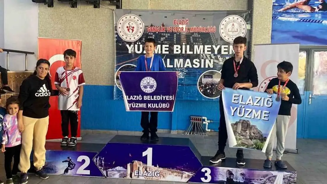 'Elazığ Belediyesinden yüzmede 57 madalya'