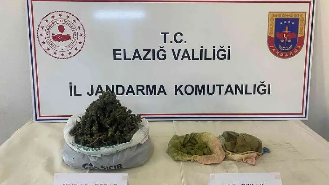 'Elazığ´da 1,5 kilo esrar ele geçirildi: 2 gözaltı'