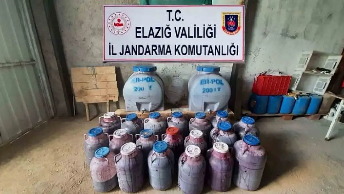 'Elazığ´da 11 bin 237 litre kaçak şarap ele geçirildi'