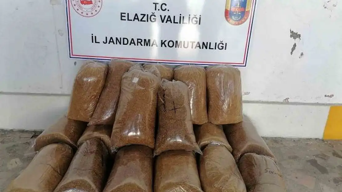 'Elazığ´da 114 kilo kıyılmış tütün ele geçirildi'