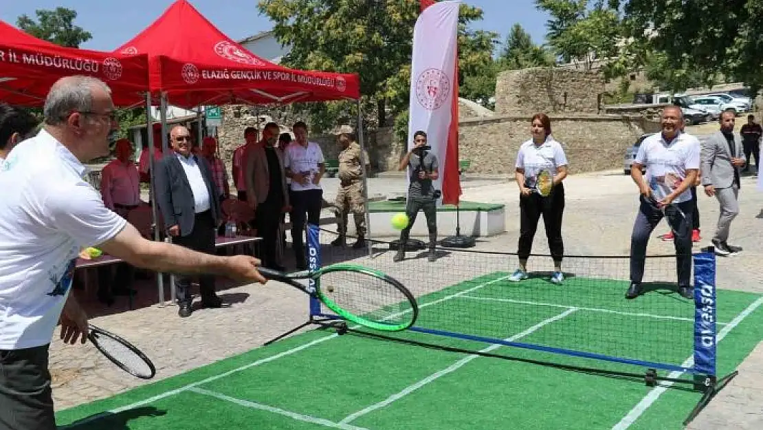 'Elazığ´da 115 tenisçinin katılımıyla ilk ulusal tenis turnuvasının startı verildi'