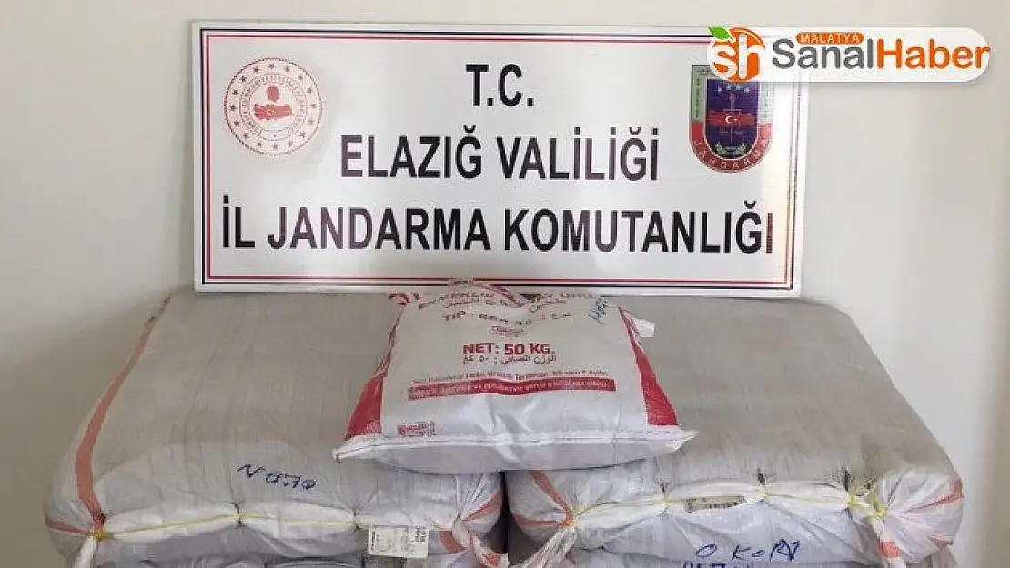 Elazığ'da 171 kilogram kaçak tütün ele geçirildi