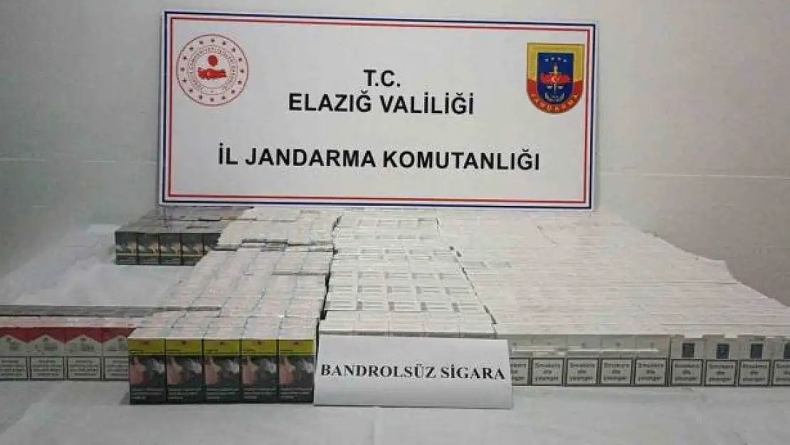 'Elazığ´da 2 bin 100 paket kaçak sigara ele geçildi'