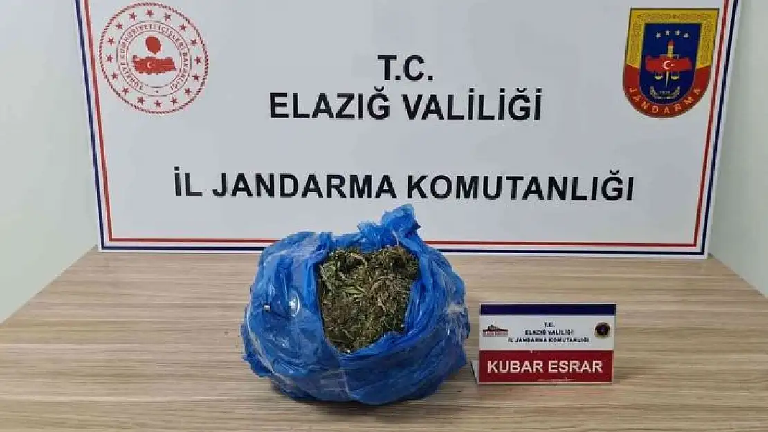 'Elazığ´da 2 kilo kubar esrar ele geçirildi: 1 gözaltı'