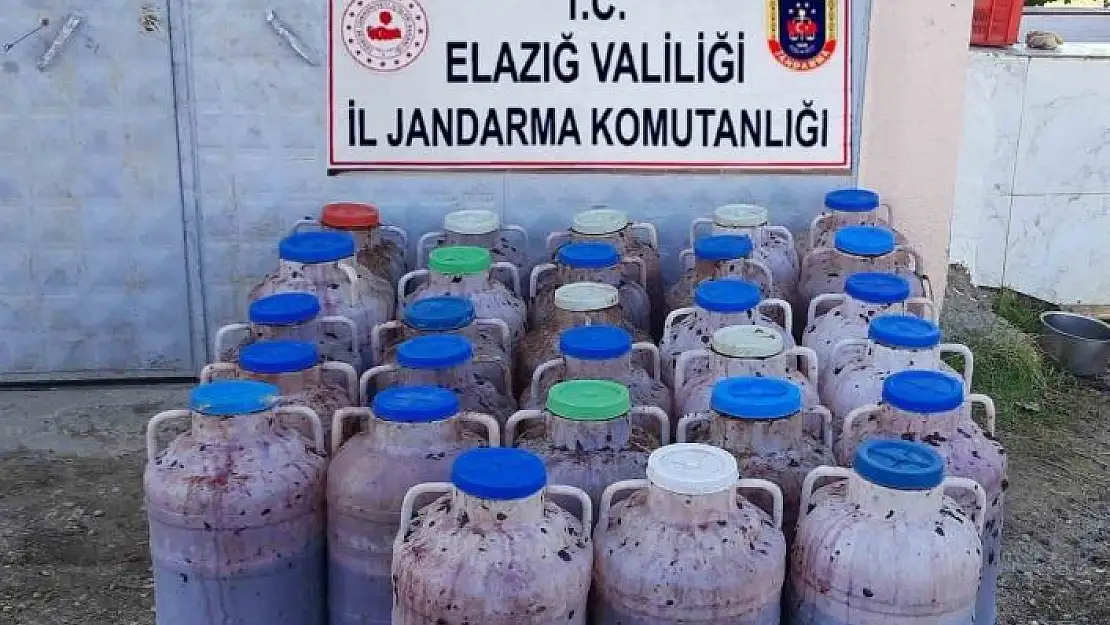 'Elazığ´da 2 ton kaçak şarap ele geçirildi'