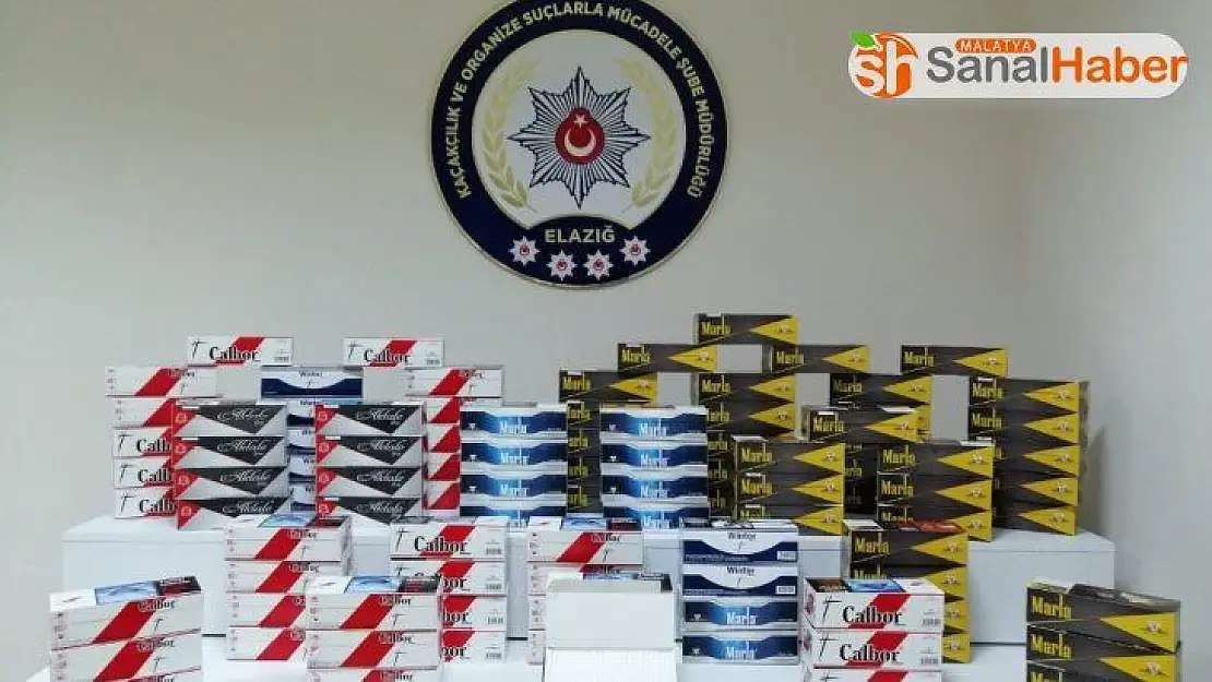 Elazığ'da 20 bin bandrolsüz makoran ele geçirildi