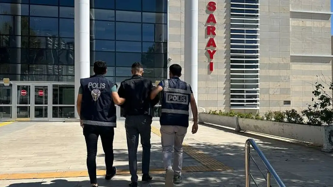 'Elazığ´da 23 yıl kesinleşmiş hapis cezası bulunan zanlı tutuklandı'