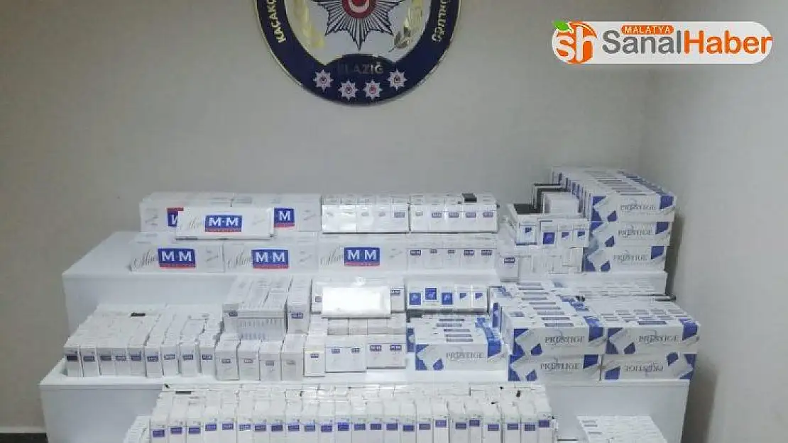 Elazığ'da 3 bin 200 paket kaçak sigara ele geçirildi