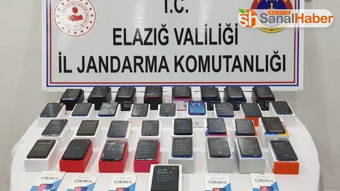 Elazığ'da 34 adet kaçak telefon elegeçirildi
