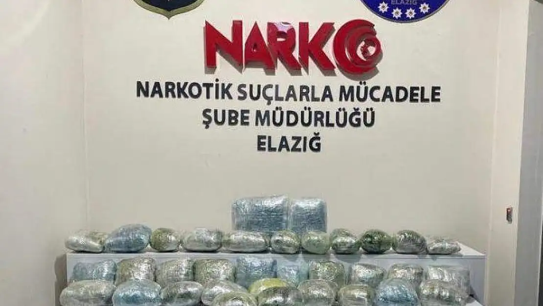 'Elazığ´da 35 kilogram kubar esrar ele geçirildi'