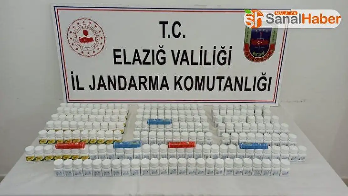 Elazığ'da 5 bin 970 adet uyarıcı hap ele geçirildi