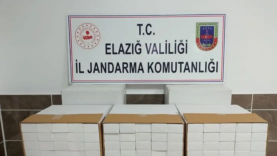 'Elazığ´da 50 bin adet gümrük kaçağı makaron ele geçirdi'