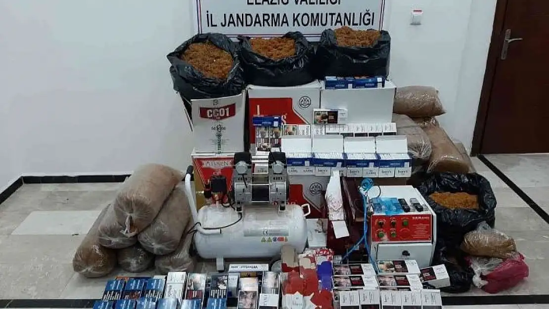 'Elazığ´da 60 bin lira değerinde kaçak tütün ürünleri ele geçirildi'
