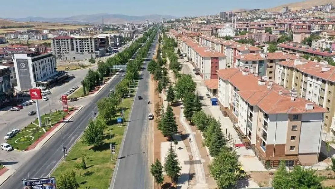 'Elazığ´da 7 bin 200 metrelik bisiklet yolunun yapımı sürüyor'