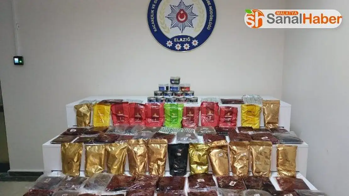 Elazığ'da 70 kilogram kaçak nargile tütünü ele geçirildi